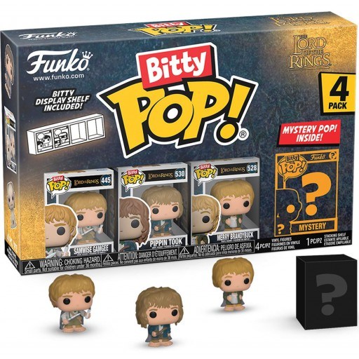 LORD OF THE RINGS BITTY POP! VINYL FIGURE 4-PACK SAMWISE 2,5 CM