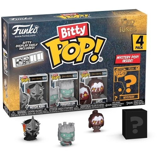 LORD OF THE RINGS BITTY POP! VINYL FIGURE 4-PACK WITCH KING 2,5 CM