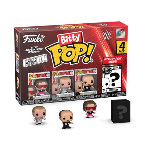 WWE BITTY POP! VINYL FIGURE 4-PACK BRET HART 2,5 CM