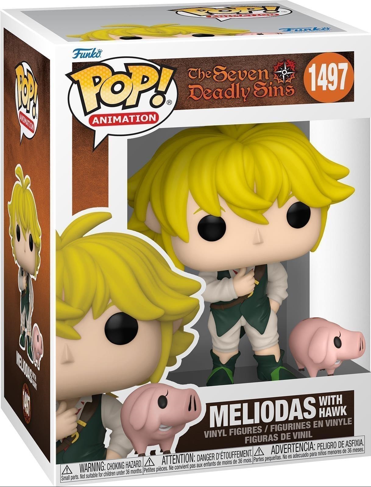 POP! ANIMATION #1497 PVC THE SEVEN DEADLY SINS MELIODAS W/HAWK