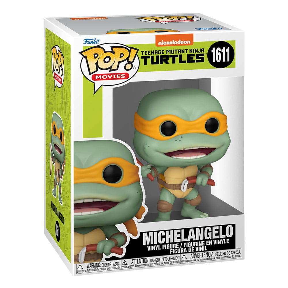 POP! MOVIES #1611 PVC TEENAGE MUTANT NINJA TURTLES MICHELANGELO SAUSAGE LINK NUNCHUCKS