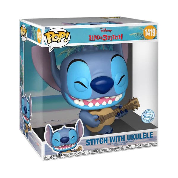 POP! DISNEY #1419 PVC LILO & STITCH STITCH WITH UKULELE 25CM