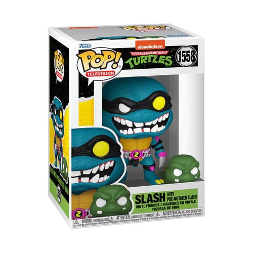 POP! TELEVISION #1558 PVC TEENAGE MUTANT NINJA TURTLES SLASH W/PRE-MUTATED