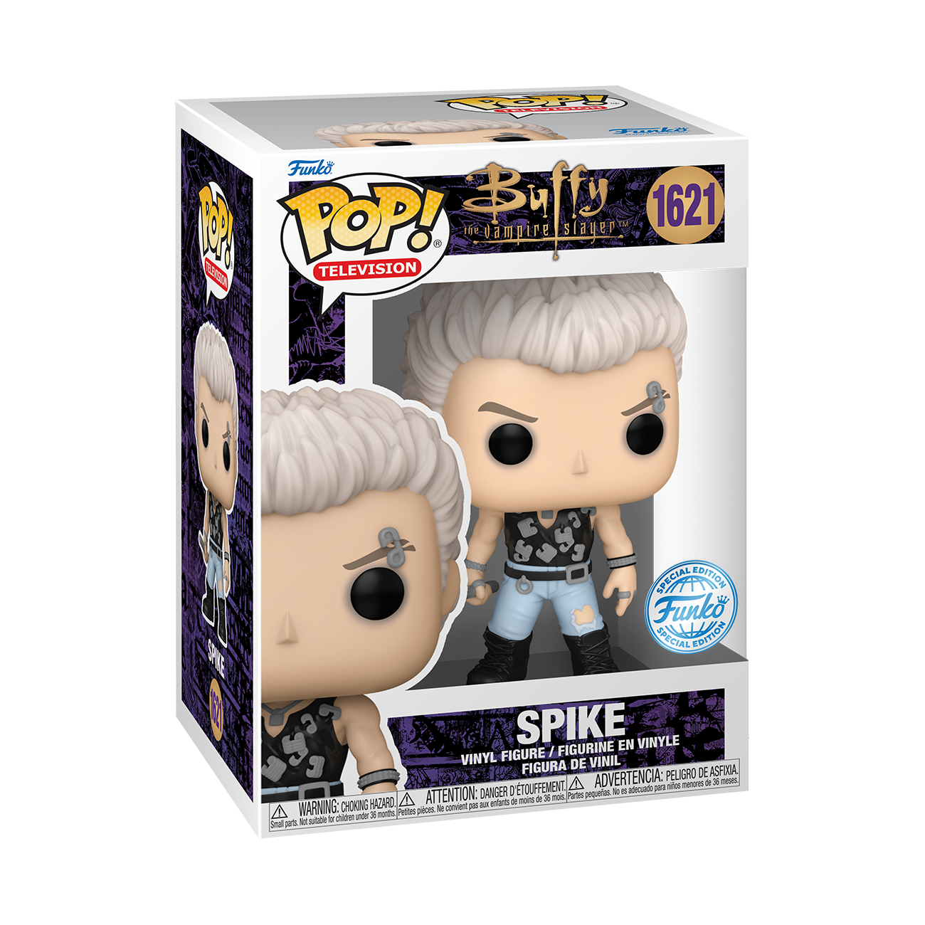 POP! TELEVISION #1621 PVC BUFFY VAMPIRE SLAYER! SPIKE CARTOOMICS 2024