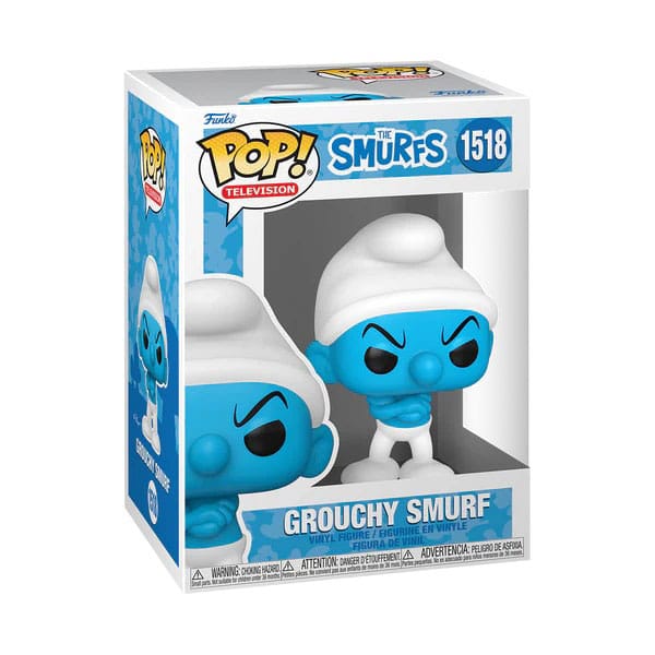 POP! TELEVISION #1518 PVC THE SMURFS GROUCHY SMURF