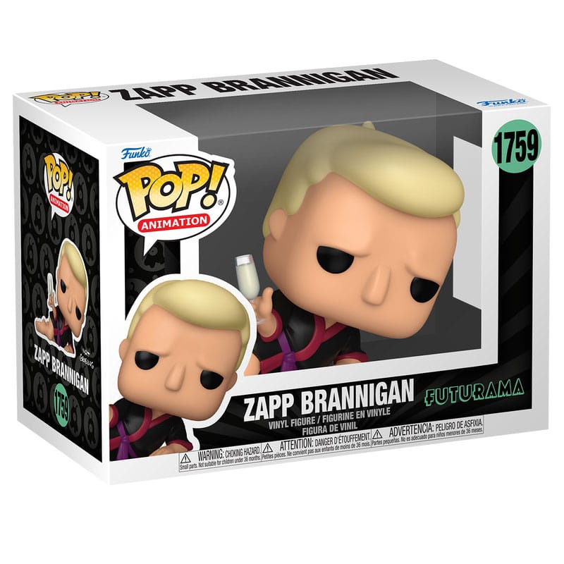 POP! ANIMATION #1759 PVC FUTURAMA ZAPP BRANNIGAN