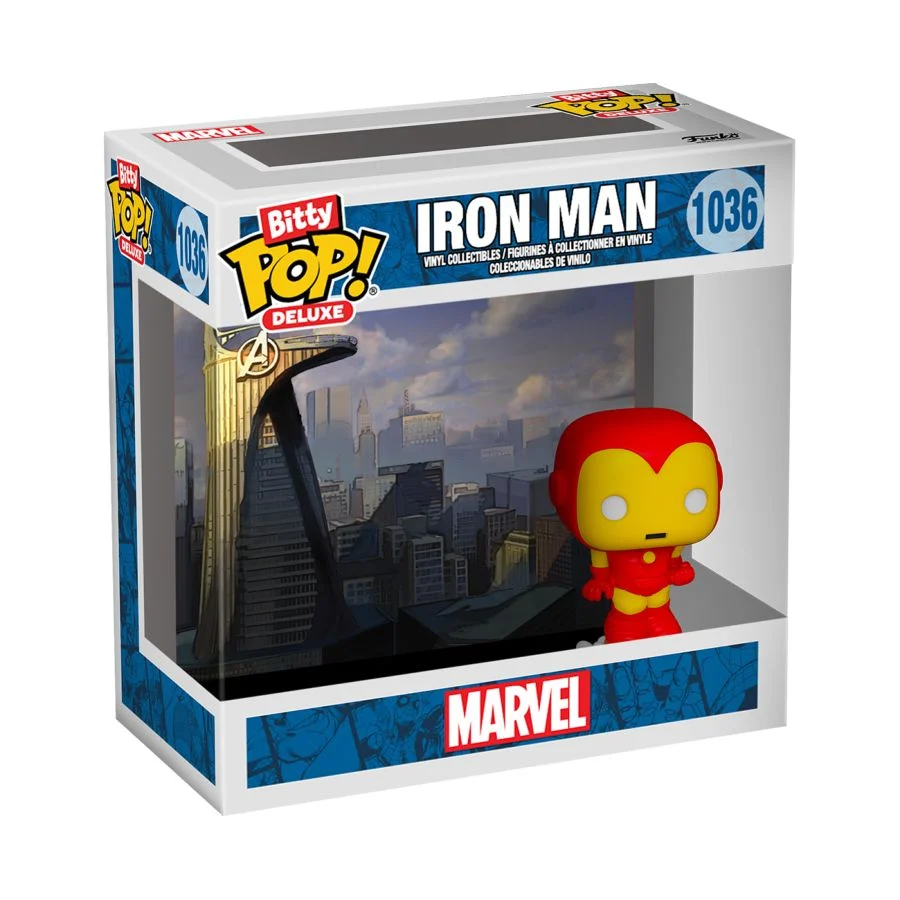 BITTY POP! DELUXE #1036 VINYL FIGURE IRON MAN (AVENGERS TOWER)