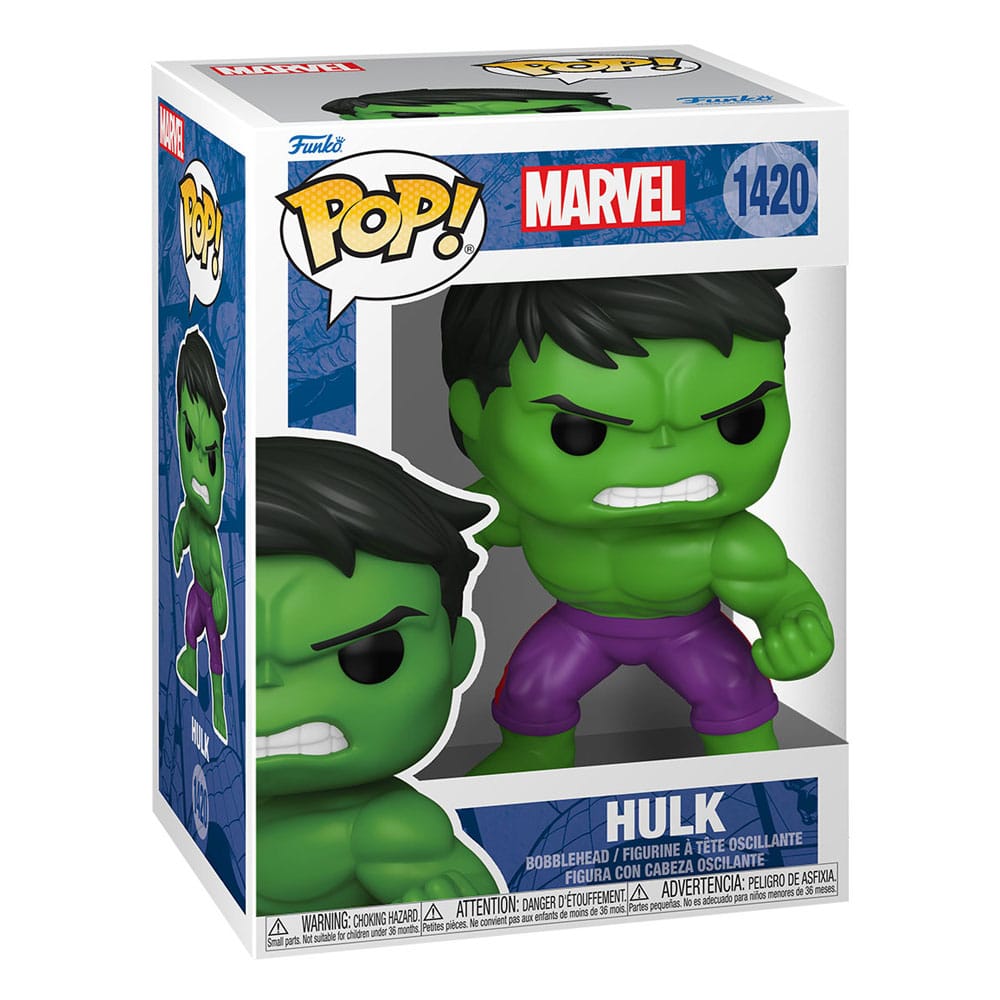 POP! MARVEL #1420 PVC BOBBLE HEAD NEW CLASSICS HULK