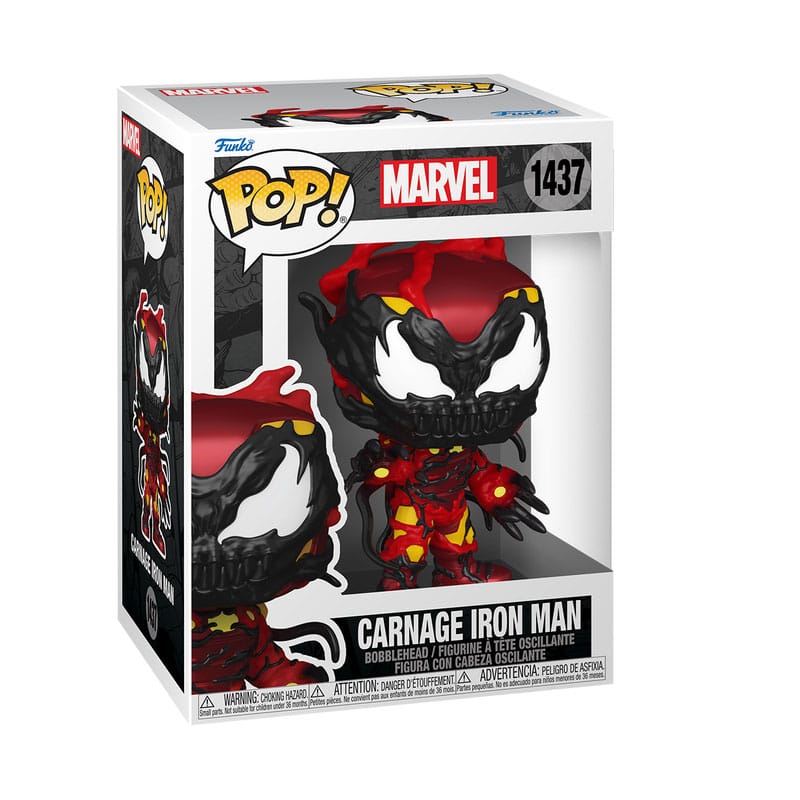 POP! MARVEL #1437 PVC BOBBLE HEAD CARNAGE IRON MAN