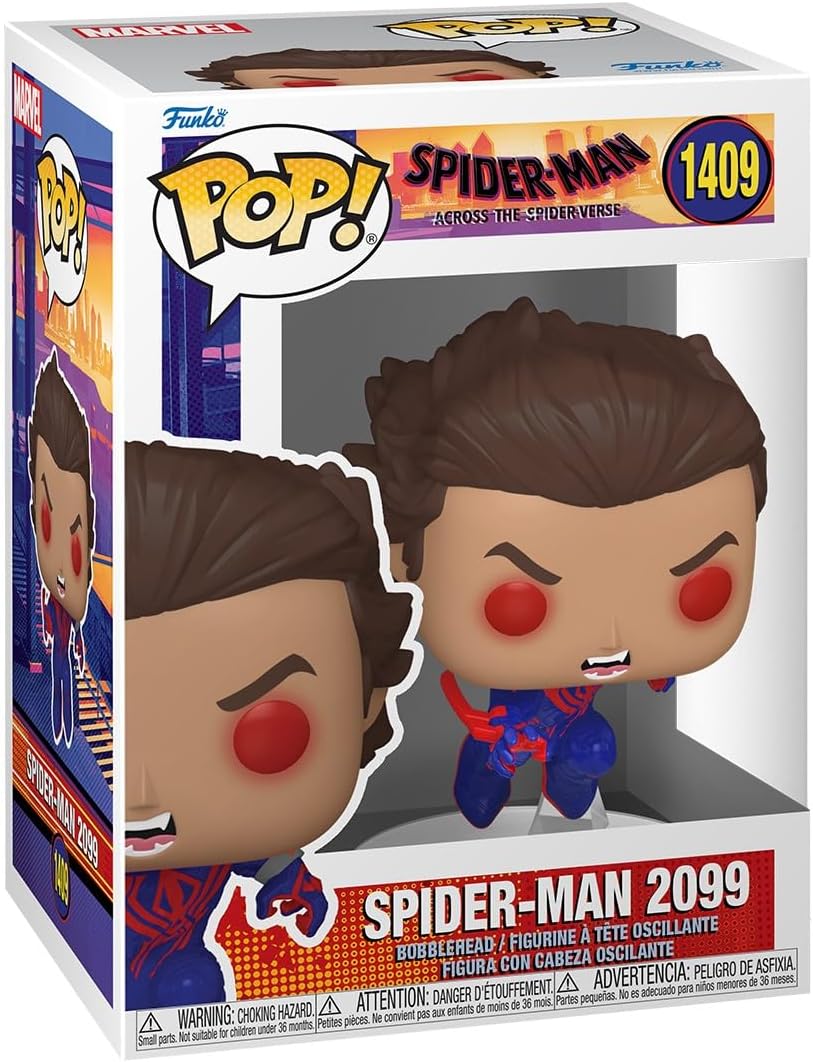 POP! MARVEL #1409 PVC BOBBLE HEAD ACROSS THE SPIDER-VERSE SPIDER-MAN 2099 (UNMASKED)