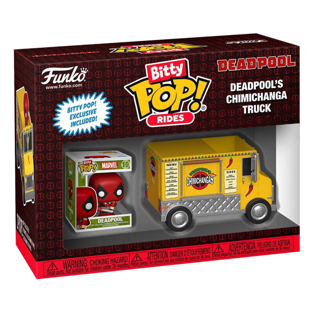 BITTY POP! RIDES MARVEL DEADPOOL'S CHIMICHANGA TRUCKS