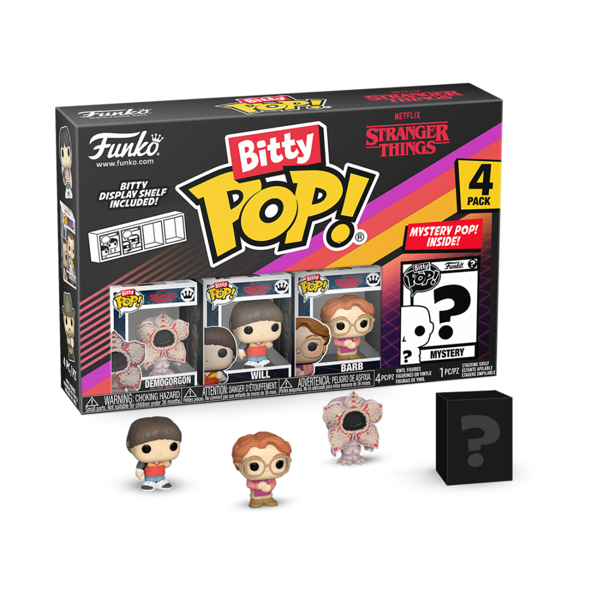 STRANGER THINGS BITTY POP! VINYL FIGURE 4-PACK DEMOGORGON 2,5 CM