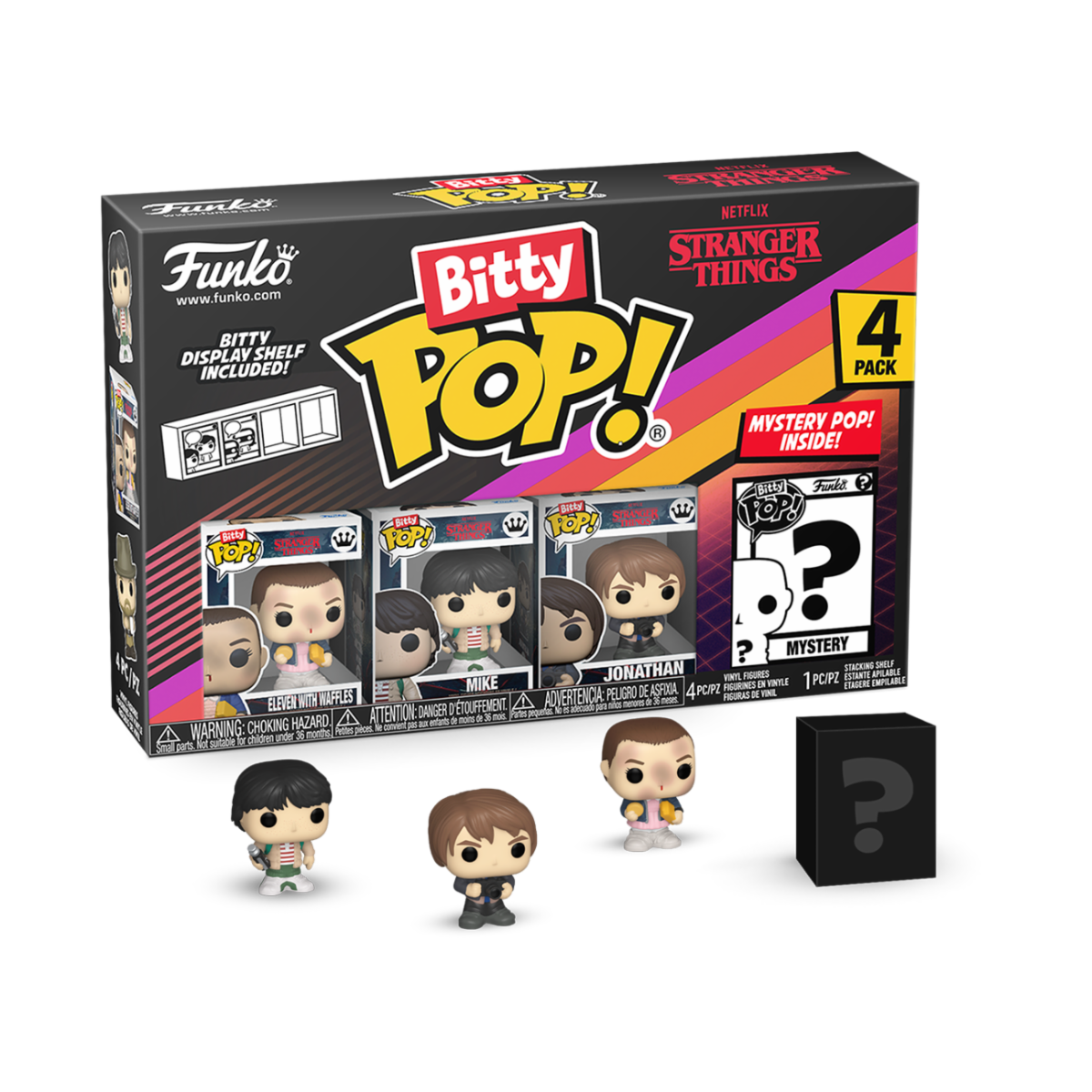 STRANGER THINGS BITTY POP! VINYL FIGURE 4-PACK ELEVEN 2,5 CM