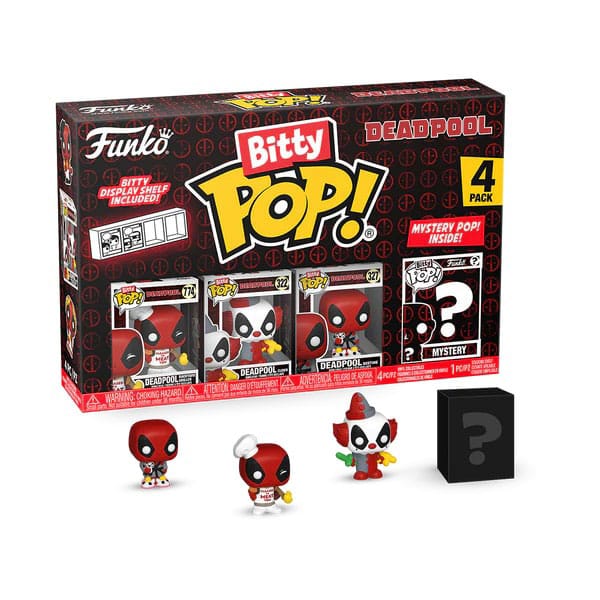 MARVEL DEADPOOL BITTY POP! VINYL FIGURE 4-PACK BBQ MASTER 2,5 CM