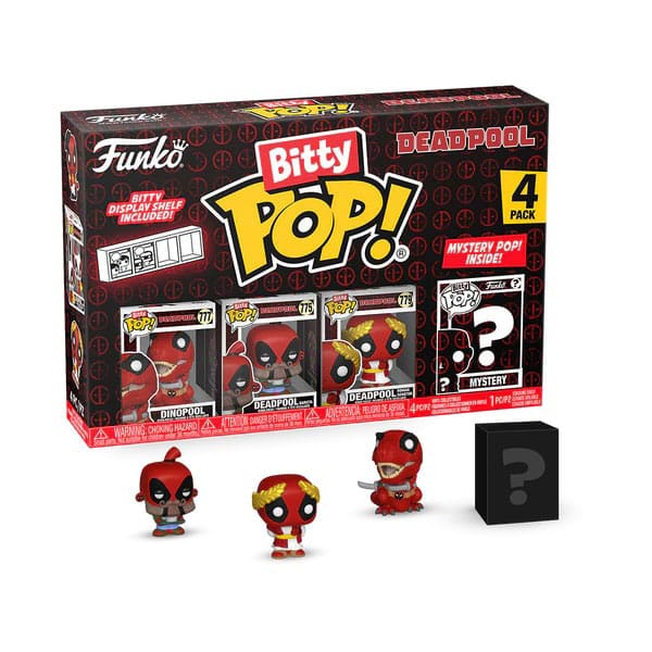 MARVEL DEADPOOL BITTY POP! VINYL FIGURE 4-PACK DINOPOOL 2,5 CM
