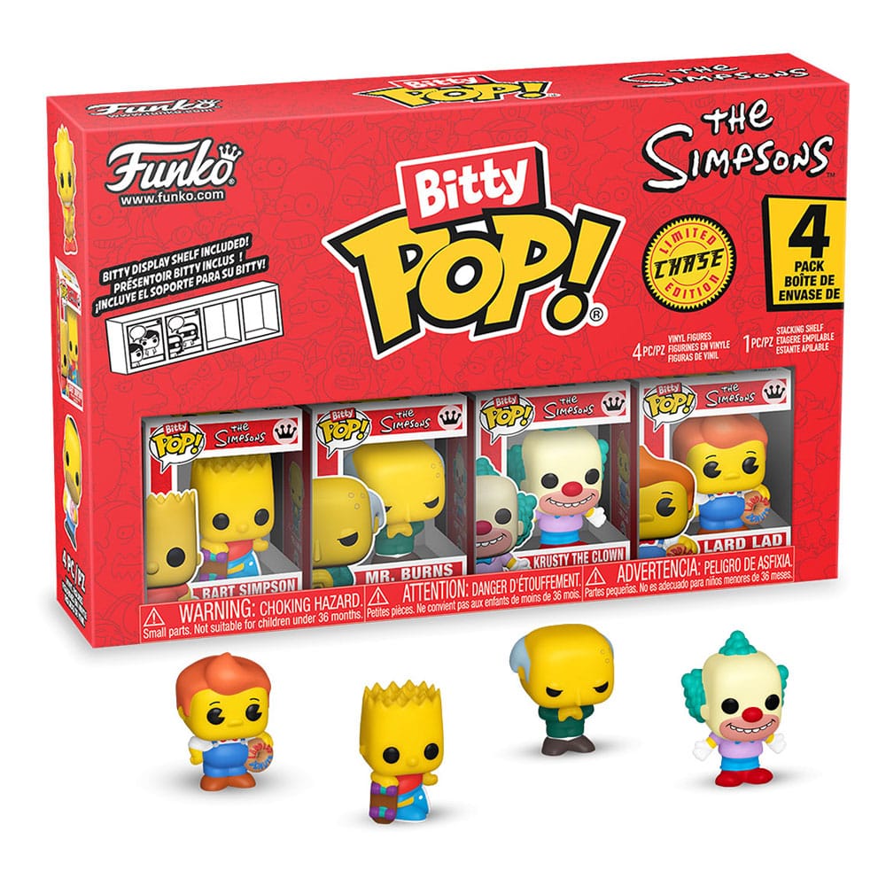 THE SIMPSONS BITTY POP! VINYL FIGURE 4-PACK BART 2,5 CM