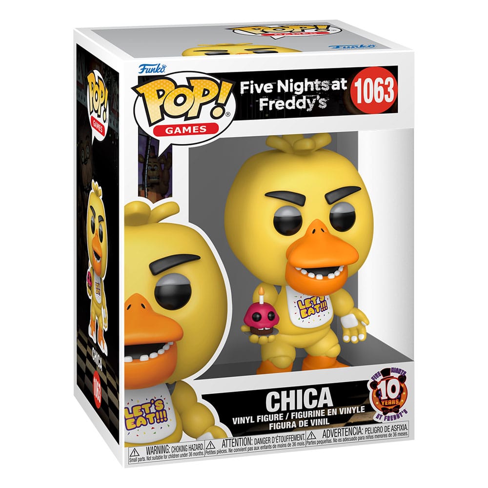 POP! GAMES #1063 PVC FIVE NIGHTS AT FREDDY 10TH ANNIVERSARY CHICA