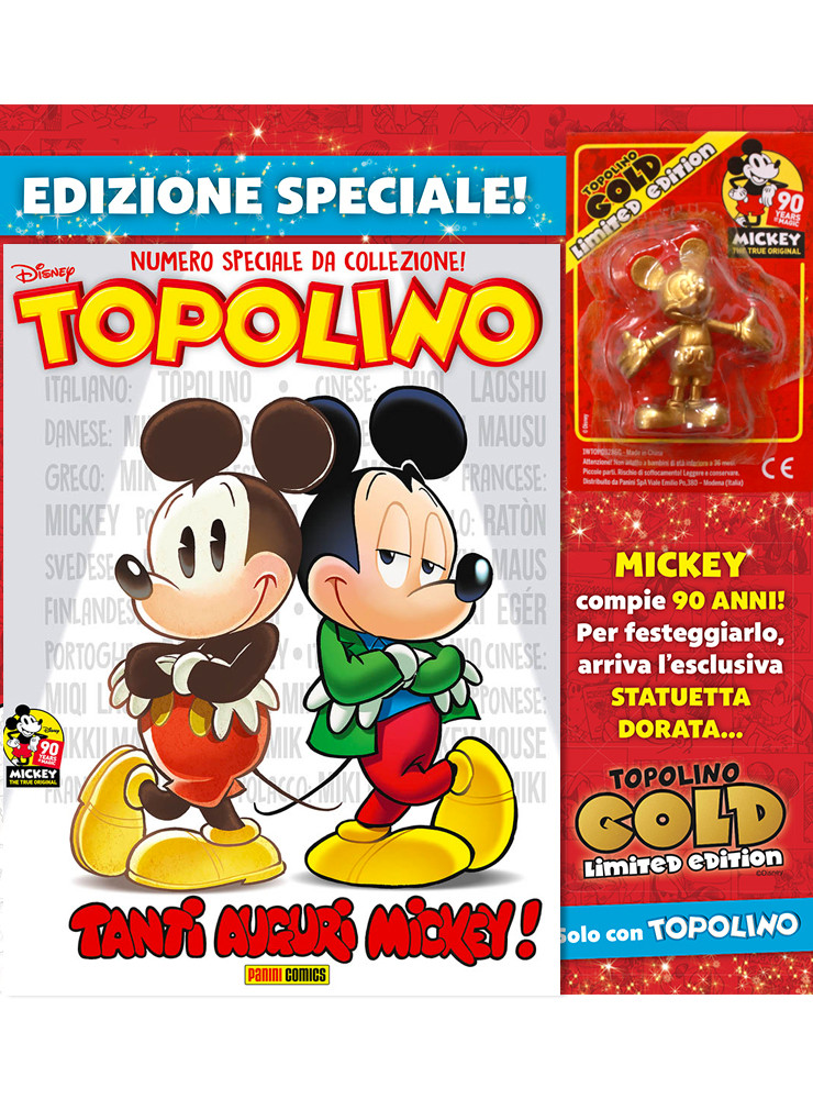 TOPOLINO #3286 CON STATUETTA TOPOLINO