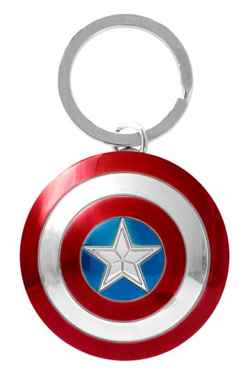 MARVEL METAL KEYCHAIN CAPTAIN AMERICA SHIELD